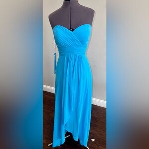 Pretty Maids Strapless‎ Turquoise Dress